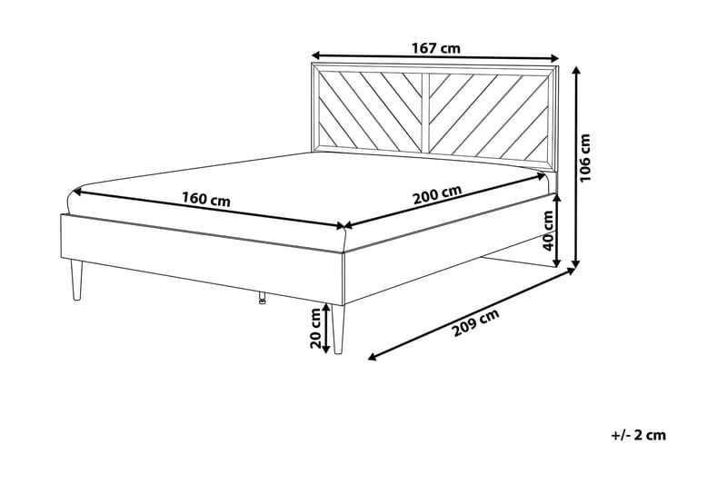 Jenkkisänky Losolla 160x200 - Puu/Luonnonväri - Huonekalut - Sänky - Sänkykehikot & sängynrungot