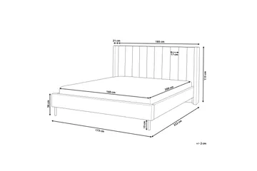 Jenkkisänky Norbiton 160x200 - Vihreä - Huonekalut - Sänky - Sänkykehikot & sängynrungot