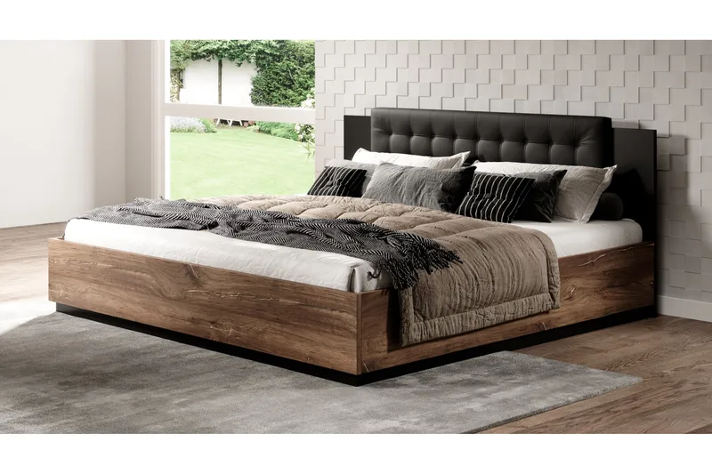 Jenkkisänky Urbina 180x205 cm, Tummanruskea