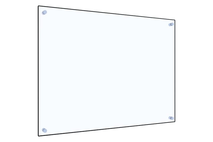 Keittiön roiskesuoja läpinäkyvä 80x60 cm karkaistu lasi - Läpinäkyvä - Sänkykehikot & sängynrungot