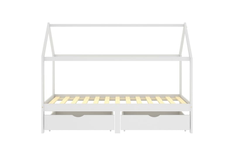 Lasten sängynrunko laatikoilla täysi mänty 90x200 cm - Huonekalut - Sänky - Sänkykehikot & sängynrungot