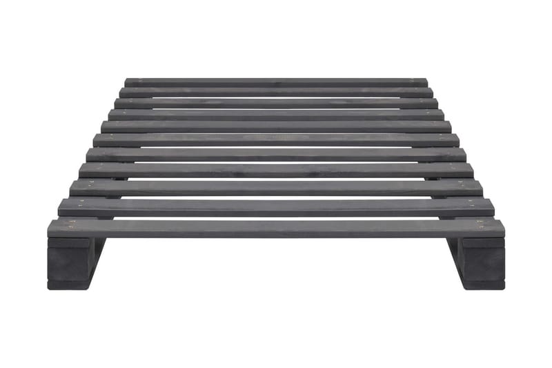 Lavasängynrunko harmaa täysi mänty 90x200 cm - Harmaa - Huonekalut - Sänky - Sänkykehikot & sängynrungot