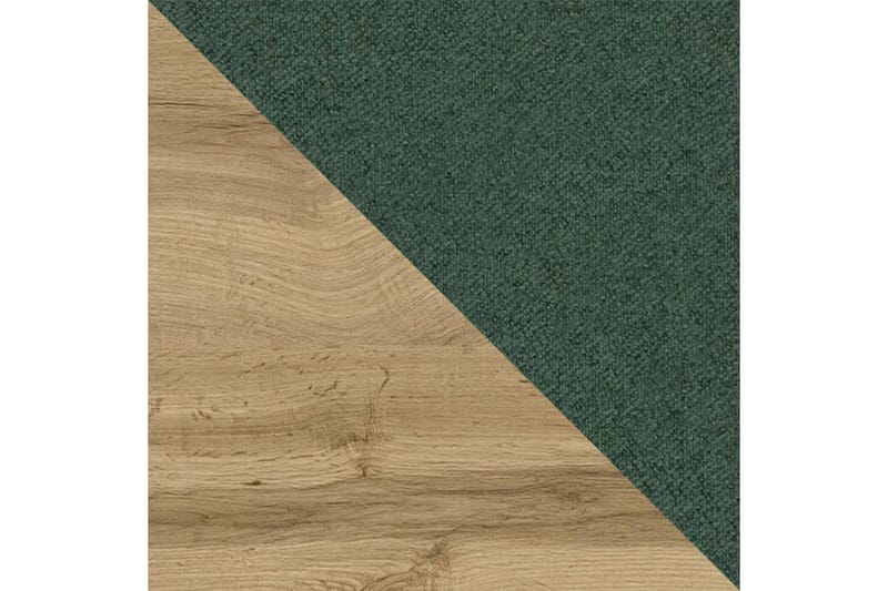 Oberting sängynrunko säilytystilalla 120x200 cm kangasta puualustalla - Pullonvihreä - Huonekalut - Sänky - Sänkykehikot & sängynrungot