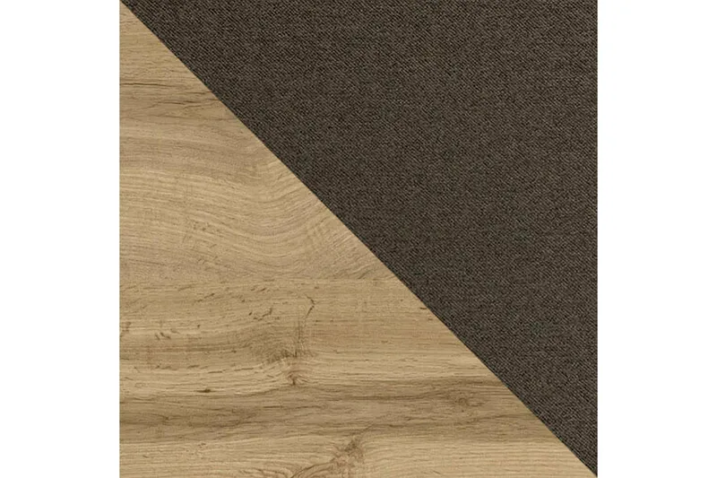 Oberting sängynrunko säilytystilalla 140x200 cm kangasta kovuusaste Medium - Ruskea - Huonekalut - Sänky - Sänkykehikot & sängynrungot