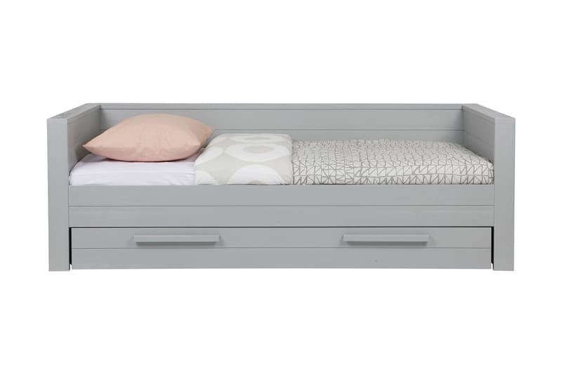 Päivävuode/Juniorisänky Mitchel 100x200 - Harmaa Mänty - Huonekalut - Sänky - Sänkykehikot & sängynrungot