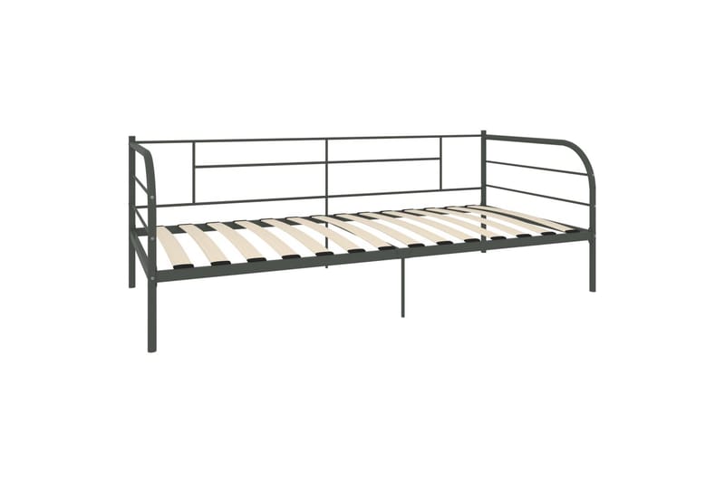 Päivävuoteenrunko harmaa metalli 90x200 cm - Huonekalut - Sänky - Sänkykehikot & sängynrungot