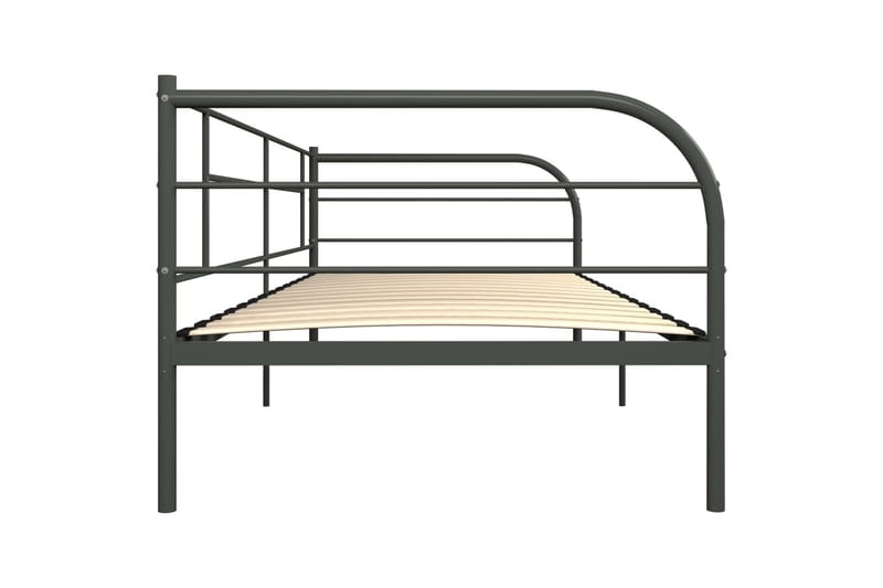 Päivävuoteenrunko harmaa metalli 90x200 cm - Huonekalut - Sänky - Sänkykehikot & sängynrungot