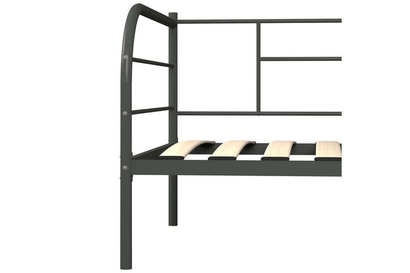 Päivävuoteenrunko harmaa metalli 90x200 cm - Huonekalut - Sänky - Sänkykehikot & sängynrungot