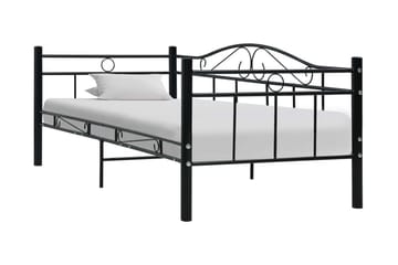 Päivävuoteenrunko musta metalli 90x200 cm - Musta - Huonekalut - Sänky - Sänkykehikot & sängynrungot