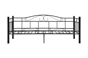 Päivävuoteenrunko musta metalli 90x200 cm - Musta - Huonekalut - Sänky - Sänkykehikot & sängynrungot