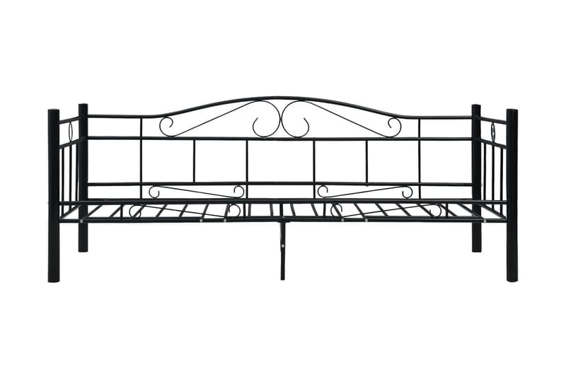 Päivävuoteenrunko musta metalli 90x200 cm - Musta - Huonekalut - Sänky - Sänkykehikot & sängynrungot