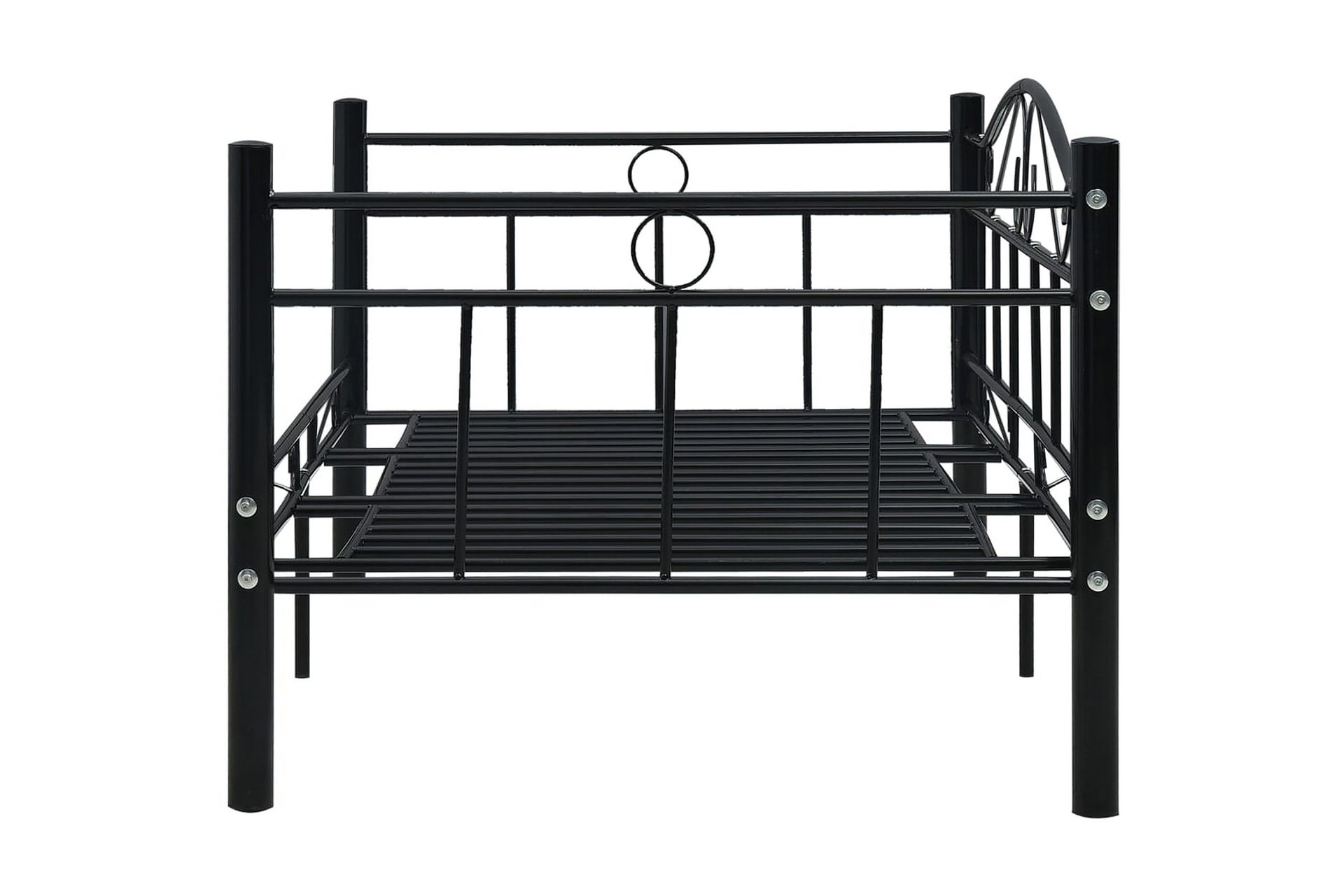 Päivävuoteenrunko musta metalli 90x200 cm - Musta - Huonekalut - Sänky - Sänkykehikot & sängynrungot