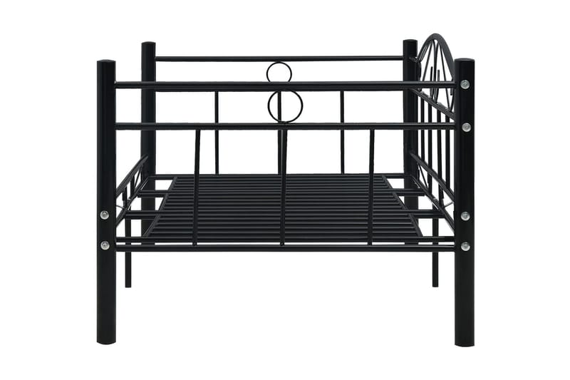 Päivävuoteenrunko musta metalli 90x200 cm - Musta - Huonekalut - Sänky - Sänkykehikot & sängynrungot