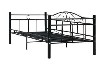 Päivävuoteenrunko musta metalli 90x200 cm - Musta - Huonekalut - Sänky - Sänkykehikot & sängynrungot
