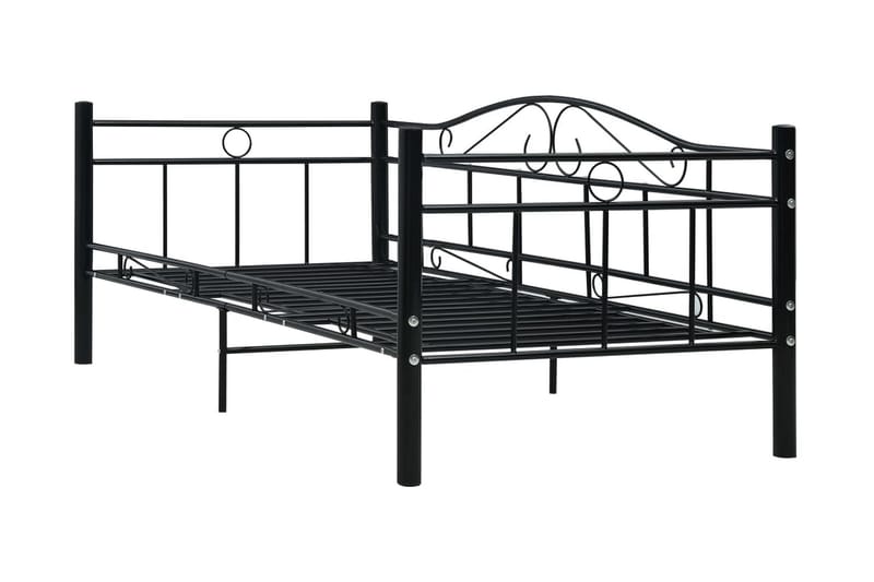 Päivävuoteenrunko musta metalli 90x200 cm - Musta - Huonekalut - Sänky - Sänkykehikot & sängynrungot