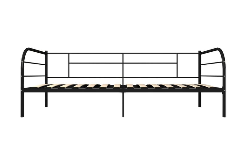 Päivävuoteenrunko musta metalli 90x200 cm - Huonekalut - Sänky - Sänkykehikot & sängynrungot