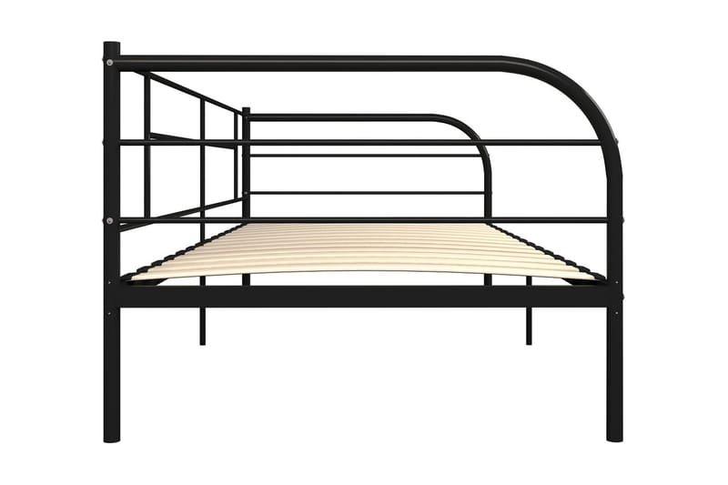 Päivävuoteenrunko musta metalli 90x200 cm - Huonekalut - Sänky - Sänkykehikot & sängynrungot