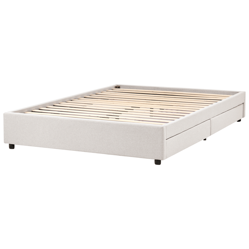 Parisänky Prades 160x200 cm - Vaalea beige - Huonekalut - Sänky - Sänkykehikot & sängynrungot