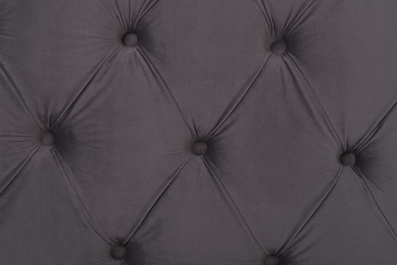 Parivuode 160 x 200 cm Sametti harmaa AYETTE - Huonekalut - Sänky - Sänkykehikot & sängynrungot