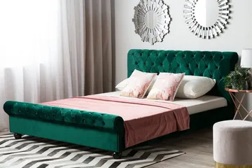 Parivuode Avallon 160x200 cm - Vihreä - Huonekalut - Sänky - Sänkykehikot & sängynrungot