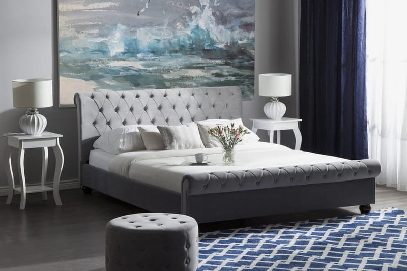 Parivuode Avallon 180x200 cm - Harmaa - Huonekalut - Sänky - Sänkykehikot & sängynrungot