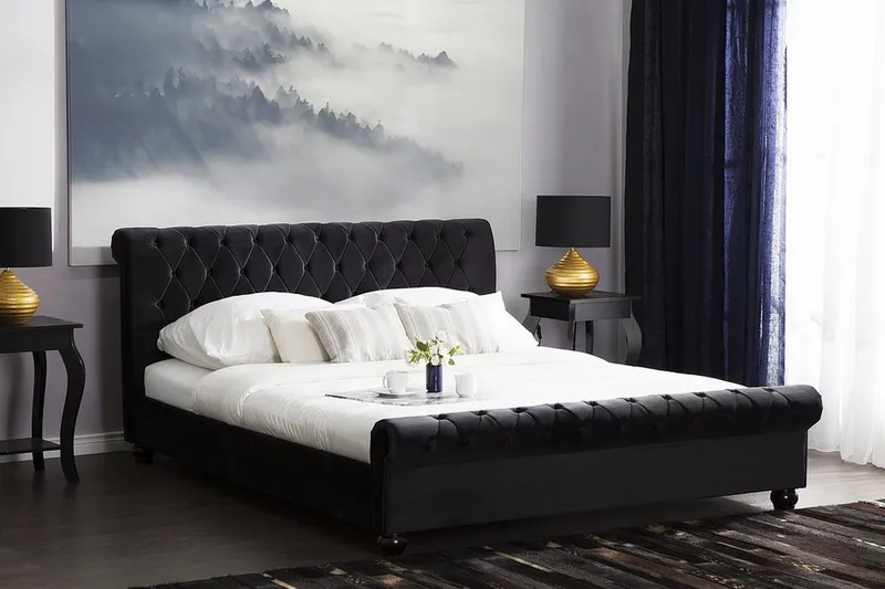 Parivuode Avallon 180x200 cm - Musta - Huonekalut - Sänky - Sänkykehikot & sängynrungot