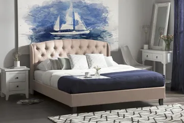 Parivuode Bordeaux 140x200 cm - Beige - Huonekalut - Sänky - Sänkykehikot & sängynrungot
