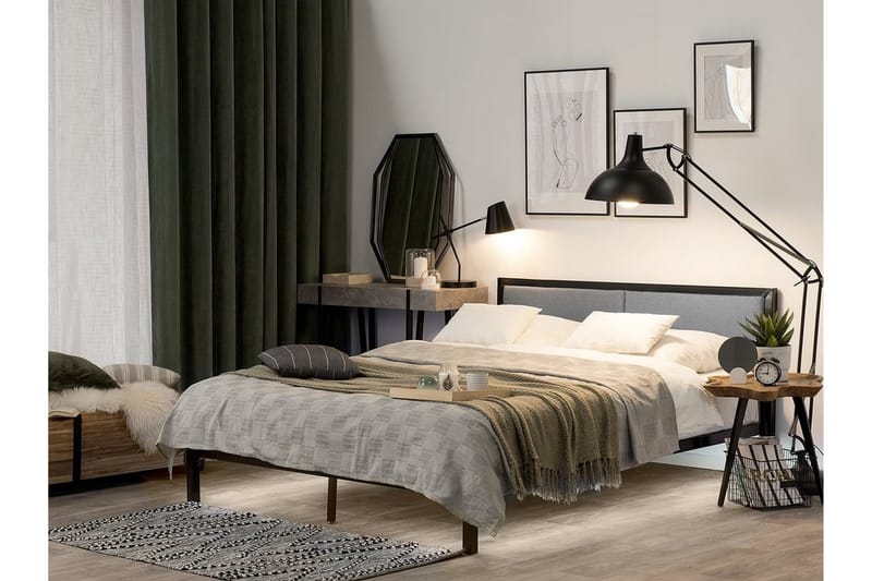 Parivuode Clamart 180x200 cm - Musta - Huonekalut - Sänky - Sänkykehikot & sängynrungot