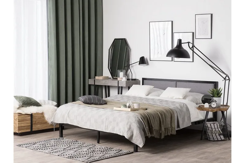 Parivuode Clamart 180x200 cm - Musta - Huonekalut - Sänky - Sänkykehikot & sängynrungot