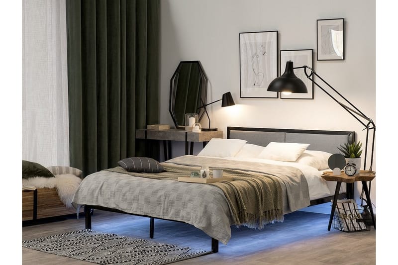 Parivuode Clamart 180x200 cm - Musta - Huonekalut - Sänky - Sänkykehikot & sängynrungot