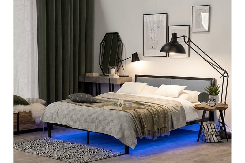 Parivuode Clamart 180x200 cm, Musta