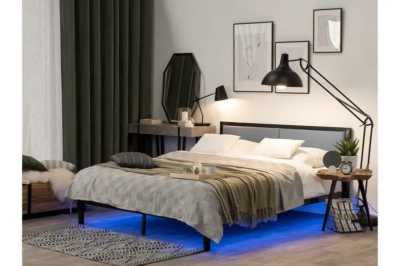 Parivuode Clamart 180x200 cm, Musta