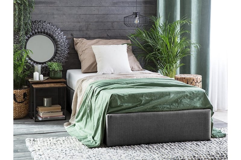 Parivuode Dinan 90x200 cm - Harmaa - Huonekalut - Sänky - Sänkykehikot & sängynrungot