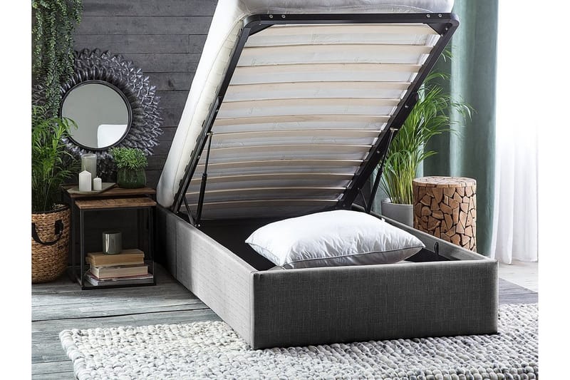 Parivuode Dinan 90x200 cm - Harmaa - Huonekalut - Sänky - Sänkykehikot & sängynrungot