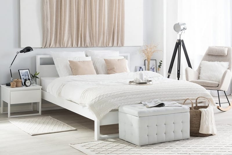 Parivuode Giulia 180x200 cm, Valkoinen