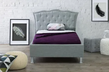 Parivuode Metz 90x200 cm - Harmaa - Huonekalut - Sänky - Sänkykehikot & sängynrungot