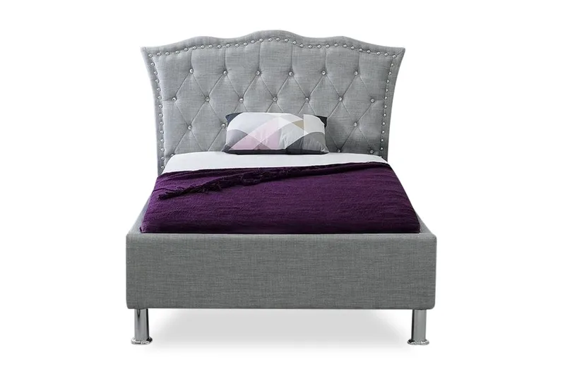 Parivuode Metz 90x200 cm - Harmaa - Huonekalut - Sänky - Sänkykehikot & sängynrungot