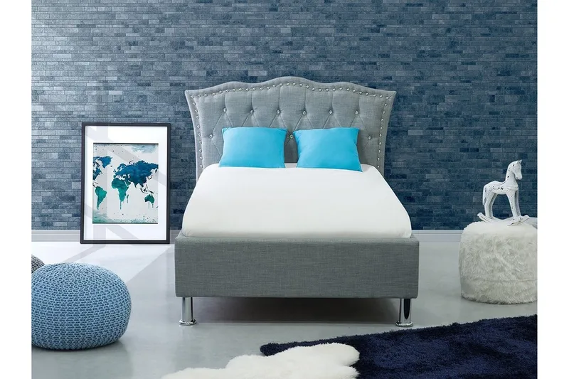 Parivuode Metz 90x200 cm, Harmaa