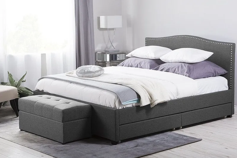 Parivuode Montpellier 160x200 cm - Harmaa - Huonekalut - Sänky - Sänkykehikot & sängynrungot