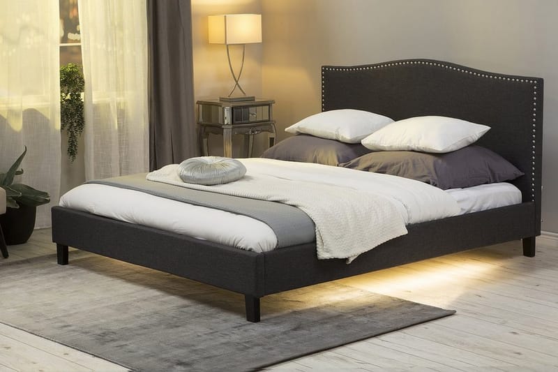 Parivuode Montpellier 180x200 cm - Harmaa - Huonekalut - Sänky - Sänkykehikot & sängynrungot