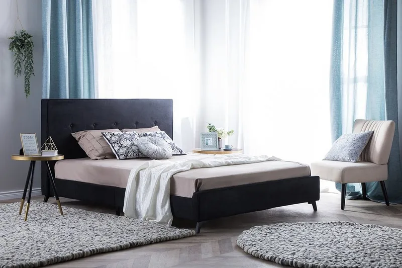 Parivuode Nattaro 140x200 cm - Musta - Huonekalut - Sänky - Sänkykehikot & sängynrungot
