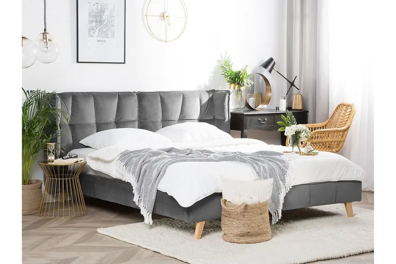 Parivuode Senlis 180x200 cm, Harmaa