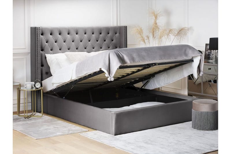 Parivuode Vikens 160x200 cm - Harmaa - Huonekalut - Sänky - Sänkykehikot & sängynrungot