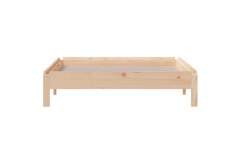 Pinottava sänky 75x190 cm täysi mänty - Ruskea - Huonekalut - Sänky - Sänkykehikot & sängynrungot