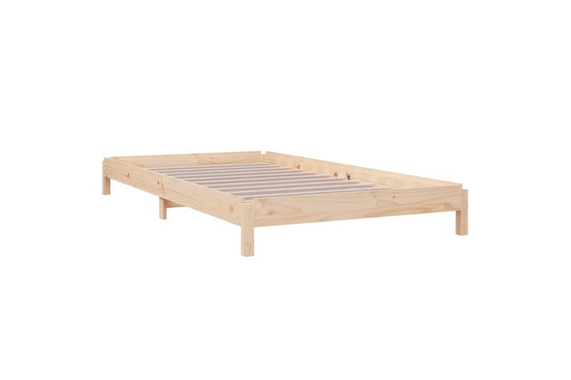 Pinottava sänky 90x200 cm täysi mänty - Ruskea - Huonekalut - Sänky - Sänkykehikot & sängynrungot