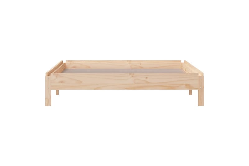 Pinottava sänky 90x200 cm täysi mänty - Ruskea - Huonekalut - Sänky - Sänkykehikot & sängynrungot