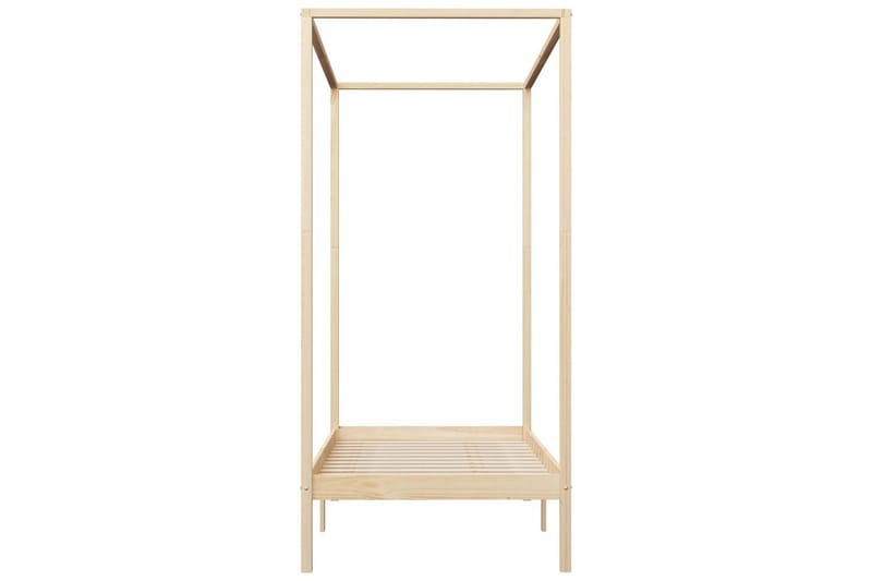 Pylvässänky täysi mänty 100x200 cm - Ruskea - Huonekalut - Sänky - Sänkykehikot & sängynrungot