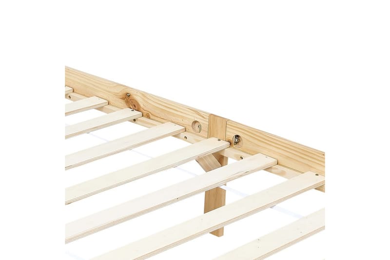 Pylvässänky täysi mänty 100x200 cm - Ruskea - Huonekalut - Sänky - Sänkykehikot & sängynrungot