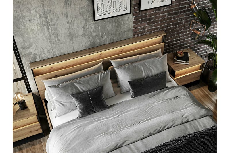 Rathmore Sängram 160x200 cm Black - Huonekalut - Sänky - Sänkykehikot & sängynrungot