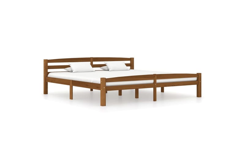 Sängynrunko 200x200 cm Mänty - Ruskea - Huonekalut - Sänky - Sänkykehikot & sängynrungot